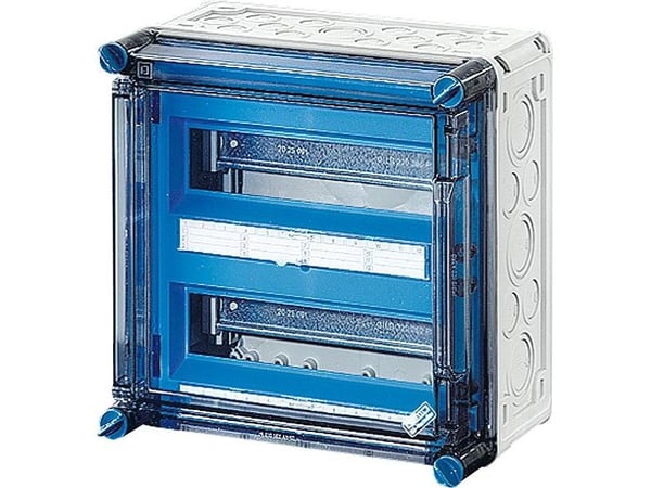 MI kasse 2X12 modul PE+N hængslet låg MI kasse 2X12 modul PE+N hængslet låg