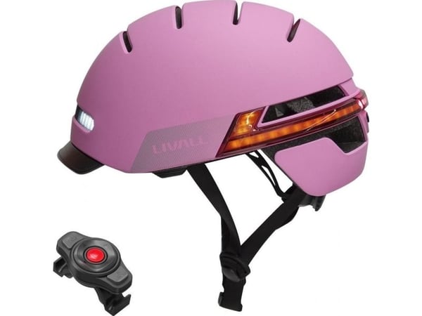 Livall Neo smart hjälm för stadscykling Bluetooth LED/SOS, rosa, stl. L (BH51M)