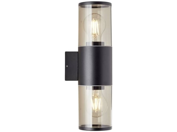 Brilliant Sergioro 96473/63 utendørs vegglampe E27 svart (matt)