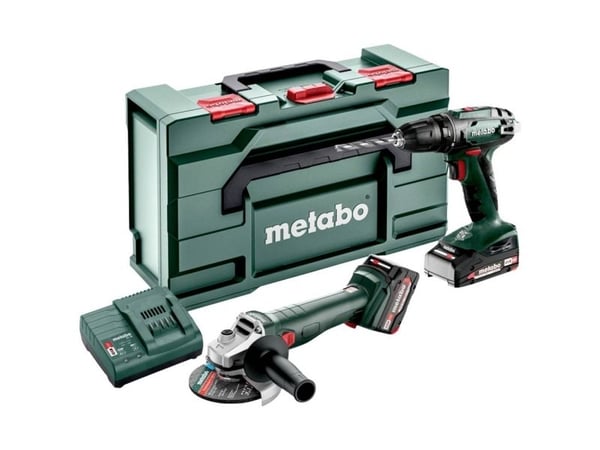 Metabo SET 2.4.3 18 V, Ruuvipistooli, Pistoolikahva, Musta, Vihreä, Punainen, 1600 RPM, 450 RPM, 24 Nm