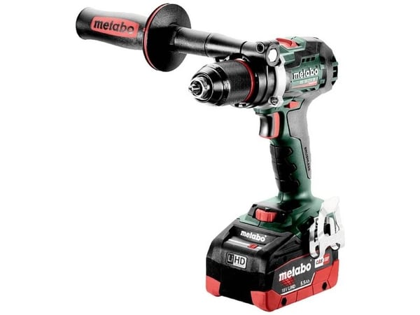 Metabo 602358660, Skrupistol, Pistolhåndtak, 1/2", Hurtigutløsende chuck, Svart, Grønn, Overoppheting, Overbelastning