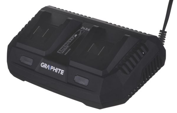 Kaksoislaturi akuille Graphite ENERGY +