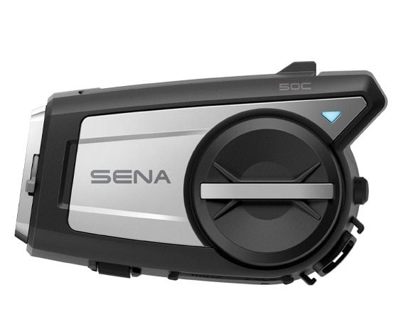 SENA 50C 50C-01 motorcykel samtaleanlæg 4K-kamera Bluetooth 5.0 8000 m 1 stk. Sort, Sølv
