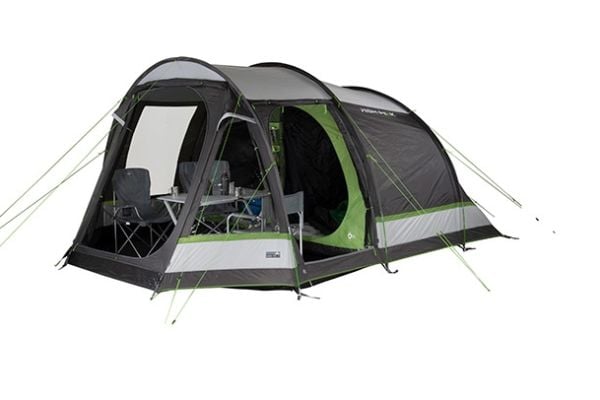 High Peak Meran 5.0, Camping, Tunell Telt, 5 person(er), Grønn, Lysegrå