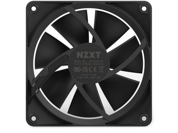 NZXT F Series F120 RGB - Innsats med vifte - 120 mm - matt svart