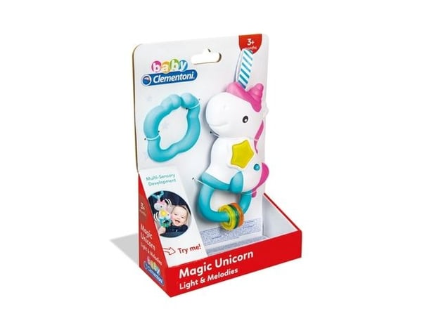 Baby Electronic Rattle Unicorn, Poika/tyttö, 3 kuukautta, Monivärinen