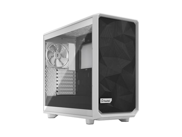 Fractal Design Meshify 2 Lite - Tower - utvidet ATX (E-ATX) - sidepanel med vindu (herdet glass) - ingen strømforsyning (ATX) - hvit TG-klar farget...
