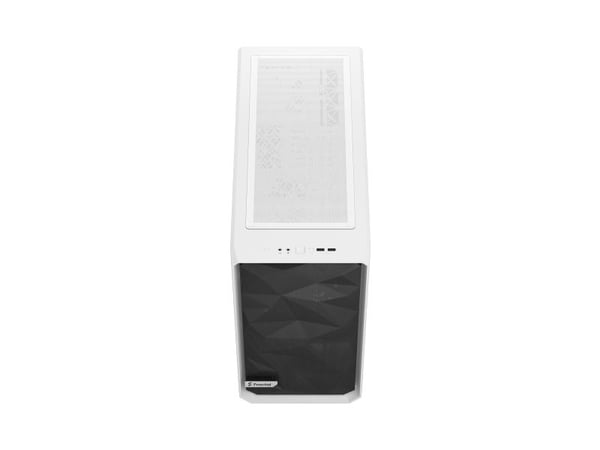 Fractal Design Meshify 2 Lite - Tower - utvidet ATX (E-ATX) - sidepanel med vindu (herdet glass) - ingen strømforsyning (ATX) - hvit TG-klar farget...