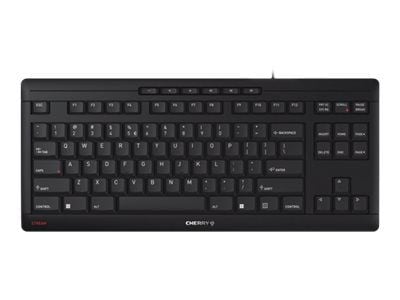 Klawiatura Cherry CHERRY STREAM KEYBOARD TKL klawiatura USB AZERTY Belgijski Czarny