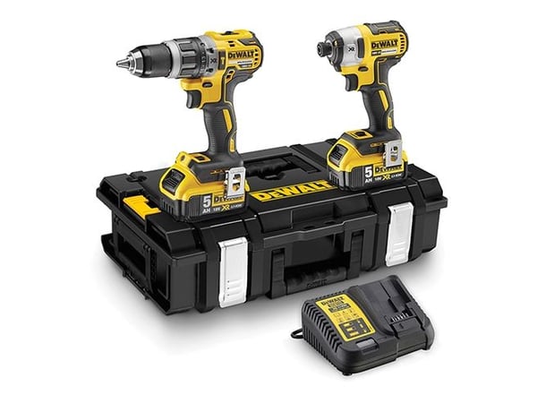 DEWALT. COMBO 18V (DCD796+DCF887) 2x5,0Ah TOUGH SYSTEM DCK266P2