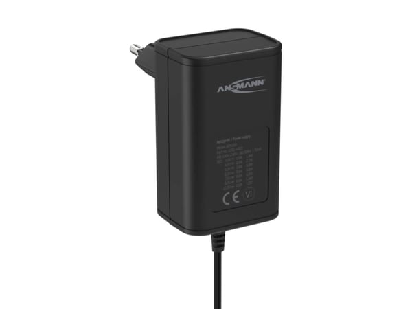 Ansmann APS 600, 0.6 A, 68,9%, Oikosulku, 50 - 60 Hz, Musta, Laatikko