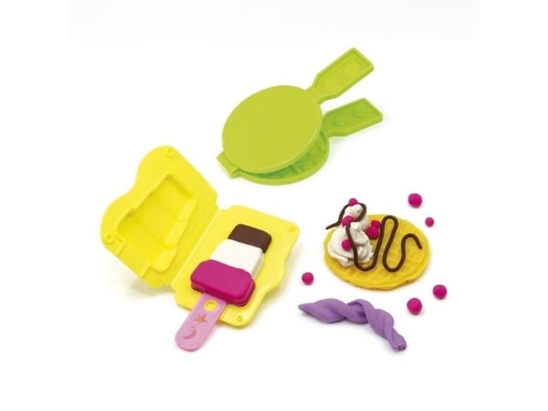Milan 913306ICW, Modelleringsleire, Brun, Lilac, Oransje, Rosa, Hvit, Gult, Barn, 6 stykker, Plastpotte, 6 farger