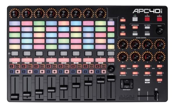 Akai APC40 MKII, 9 kanaler, Sort