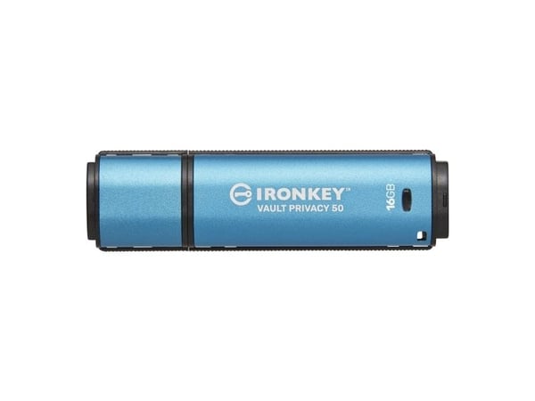 Kingston IronKey Vault Privacy 50 Series - USB-flashstasjon - kryptert - 16 GB - USB 3.2 Gen 1 - TAA-samsvar