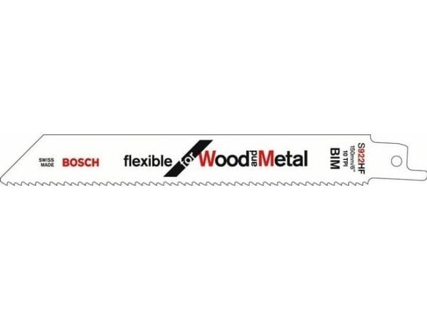 Bosch flexible for Wood+Metal S 922 DF - Sagblad - 5 deler - 12.7 mm - lengde: 150 mm - bredde: 19 mm