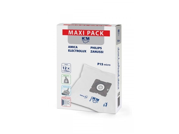 König & Meyer pölynimuripussit P15/maxi 12 kpl