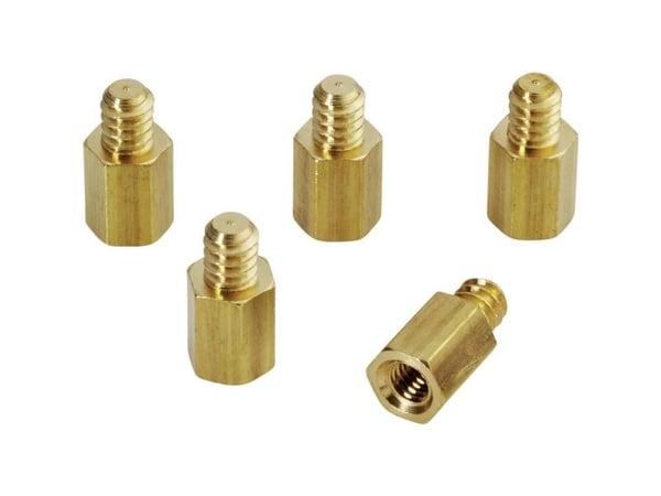 Renkforce RF-4453066 Viti per scheda madre (emolevy) 1 pz., Ruuvit & mutterit, kultainen, 5 kpl