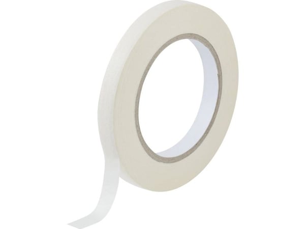 TOOLCRAFT 93038c187 93038c187 Crepebånd Hvid (L x B) 50 m x 12,5 mm 1 stk 1 stk