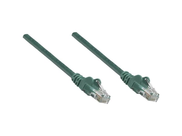 Intellinet Cat5e, UTP, 0.25m, 0,25 m, Cat5e, U/UTP (UTP), RJ-45, RJ-45, Grønn