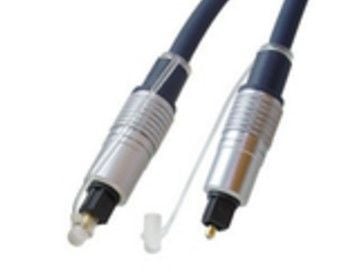 S/CONN 69006-1.0MHQ, Toslink, Hankjønn, Toslink, Hankjønn, 1 m, Sort
