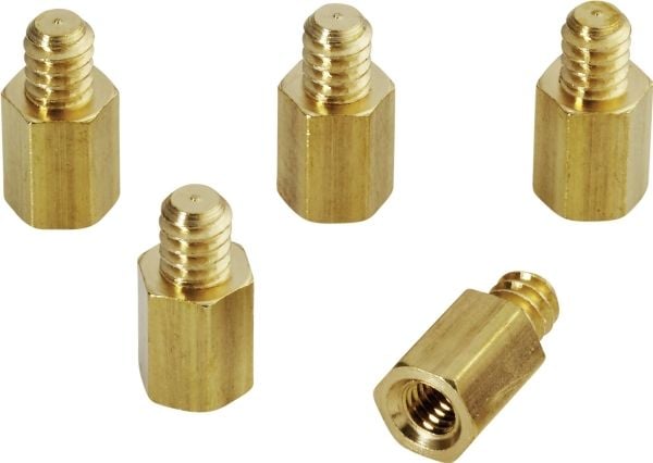 Renkforce RF-4453066 Viti per scheda madre (emolevy) 1 pz., Ruuvit & mutterit, kultainen, 5 kpl