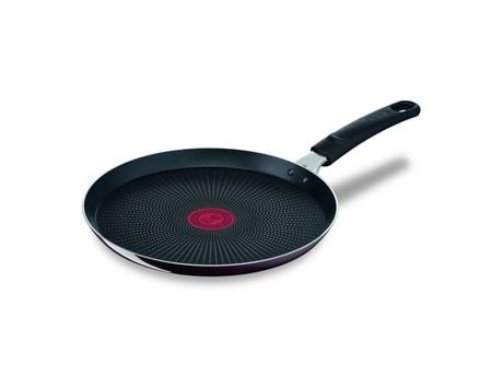 Tefal Resist Intense D52210, Rund, Crepe-panna, Svart, Röd, Titan, 175 ° C, Gjuten aluminium