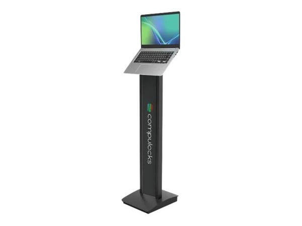 Compulocks Universal Tablet Invisible Mount Brandable Floor Stand - Ställ - för notebook - svart - monteringsgränssnitt: 100 x 100 mm - golvstående