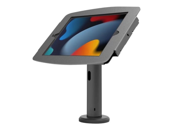 Compulocks iPad Mini 8.3" Space Enclosure Tilting Stand 4" - Ställ - för surfplatta - låsbar - höggradig aluminium - svart - skärmstorlek: 8.3" - d...
