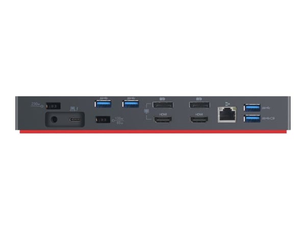 Lenovo ThinkPad Thunderbolt 3 Workstation Dock - Portreplikator - Thunderbolt 3 - 2 x HDMI, 2 x DP, Thunderbolt - 1GbE - FRU