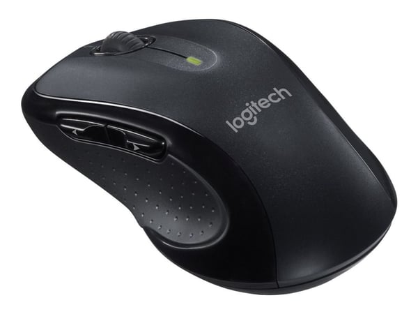 Logitech M510 - Mus - høyrehendt - laser - 7 knapper - trådløs - 2.4 GHz - USB trådløs mottaker - for Core Innovations CLT136401