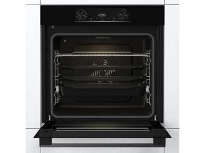 Gorenje Essential BPS6737E07B - Ovn - med dampfunksjon - innebygd - fordypning - bredde: 56 cm - dybde: 55 cm - høyde: 59 cm - med selvrens - svart