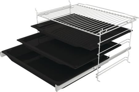 Gorenje Essential BPS6737E07B - Ovn - med dampfunksjon - innebygd - fordypning - bredde: 56 cm - dybde: 55 cm - høyde: 59 cm - med selvrens - svart