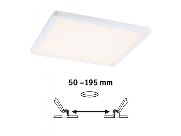 Paulmann 93054, Rektangulær, Tak, Overflatemontert, Hvit, Plast, IP44