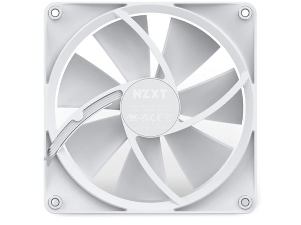 NZXT F Series F140 RGB - Kabinettvifte - 140 mm - matt hvit