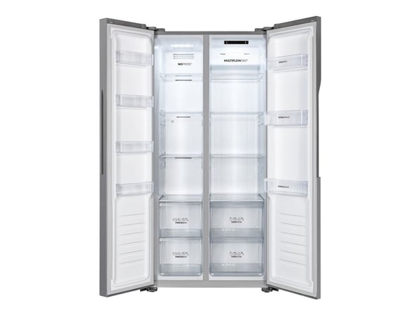 Gorenje NRS8182KX - Kylskåp/frys - sida vid sida - bredd: 83.2 cm - djup: 62.3 cm - höjd: 177.7 cm - 441 liter - Klass E