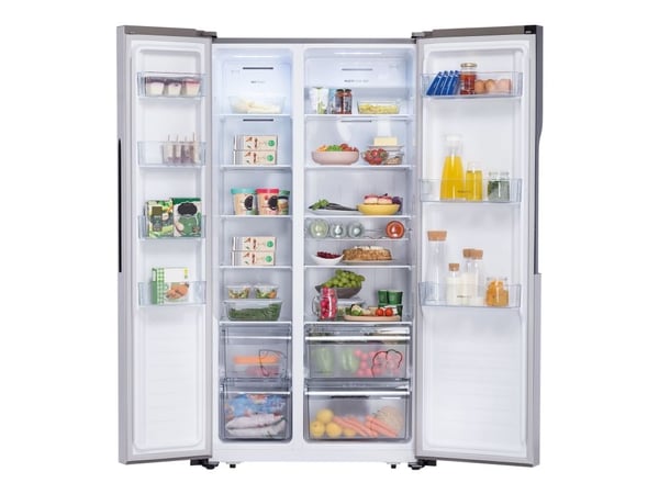 Gorenje NRS8182KX - Kylskåp/frys - sida vid sida - bredd: 83.2 cm - djup: 62.3 cm - höjd: 177.7 cm - 441 liter - Klass E