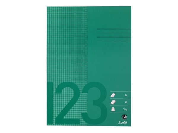 Sadevihko bantex, a4, ruutu 5 x 5 mm, ruohonvihreä, 10 kpl.
