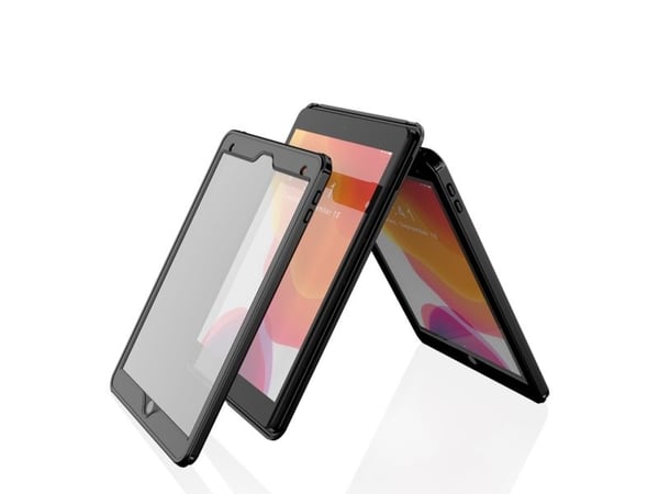 Pipetto iPad 10.2" Rugged Splashproof-skal - Black/transparent