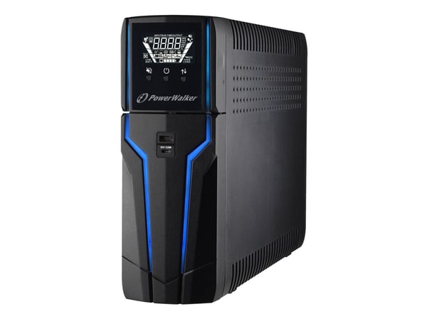 PowerWalker VI 1000 GXB IEC - UPS - AC 162 - 290 V - 600 Watt - 1000 VA - 9 At - USB - utgangskontakter: 8