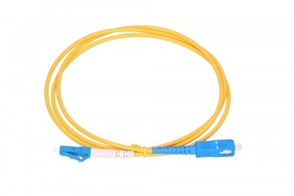 Extralink - Koblingskabel - LC/UPC-enkeltmodus (hann) til SC/UPC-enkeltmodus (hann) - 1 m - 3 mm - fiberoptisk - simpleks - G.657.A1
