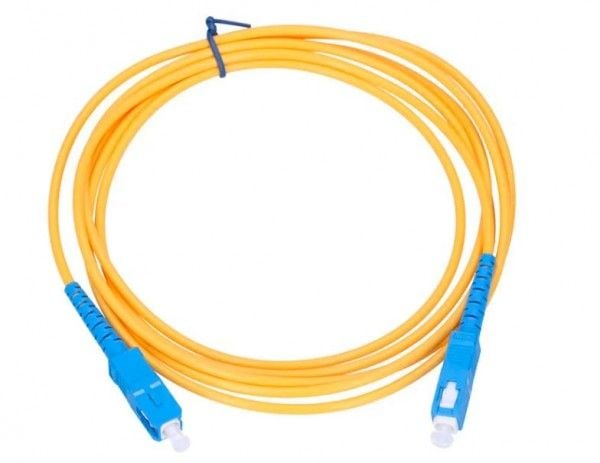 Extralink - Koblingskabel - SC/UPC-enkeltmodus (hann) til SC/UPC-enkeltmodus (hann) - 2 m - 3 mm - fiberoptisk - simpleks - G.657.A1