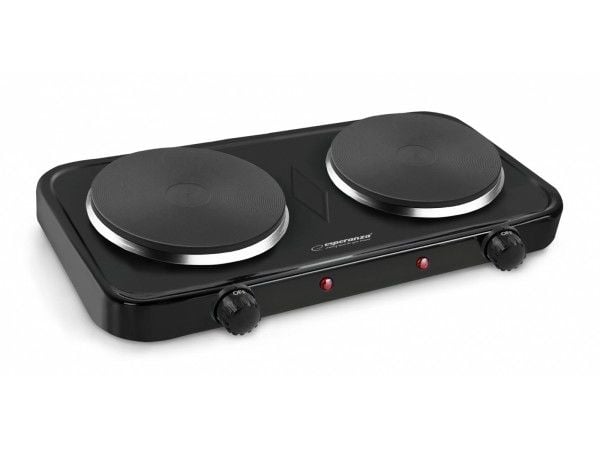 Esperanza COTOPAXI - Elektrisk varmeplate - 2 kW - svart