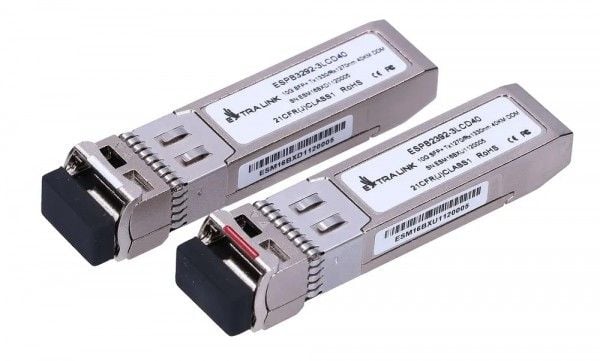 Extralink - SFP+ transceivermodul - WDM - LC-enkeltmodus - opp til 40 km - 1270 nm / 1330 nm (en pakke 2)
