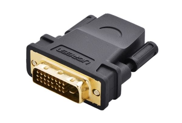 Ugreen 6957303821242, DVI, HDMI, Svart, Gull