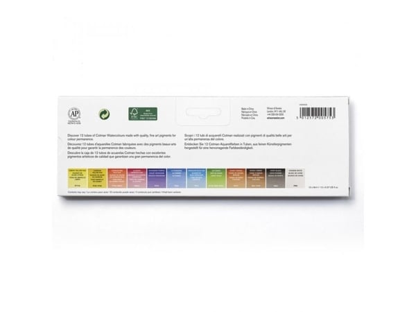 Cotman akvarell rørsett 12x8 ml