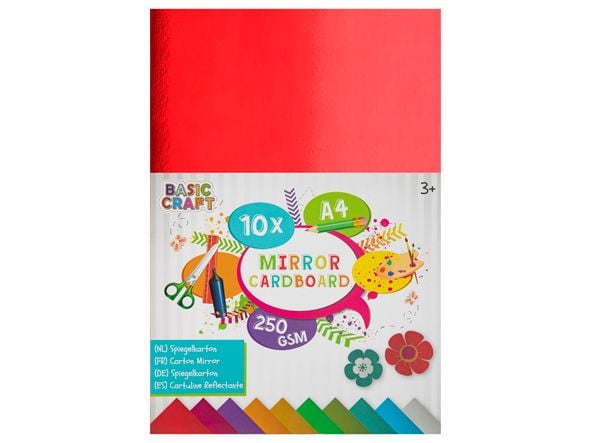 Speilpapir A4 - 10 ark, 250 gram