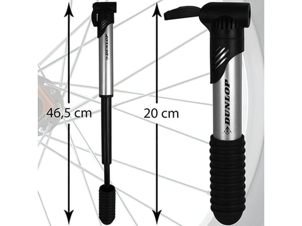 Dunlop sykkel pumpe DUNLOP Mini Alu 120 psi (8 bar) universal