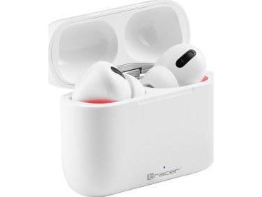 Tracer T4, True Wireless Stereo (TWS), Samtaler/musikk, 20 - 20000 Hz, Hodesett, Hvit