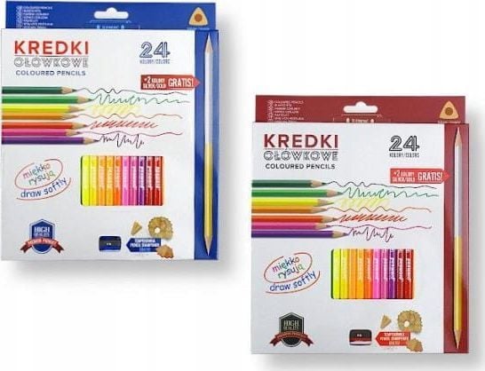 Penword PENWORD korkealaatuiset kolmiomaiset lyijykynät teroittimella 24+2 väriä ilmaiseksi Penword