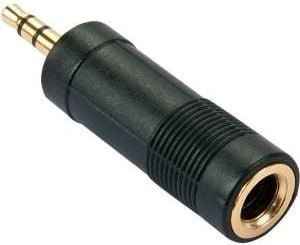 Lindy 35621, 3.5mm, 6.3mm, Svart